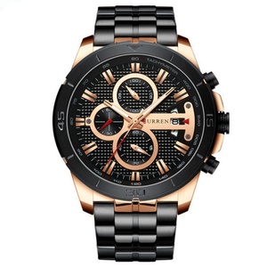 Reloj de Cuarzo de Lujo para Negocios 8337, con Logotipo Personalizado, Cronógrafo, Correa de Aleación de Acero Inoxidable, Esfera de Cristal, Manecillas - Product Image 4