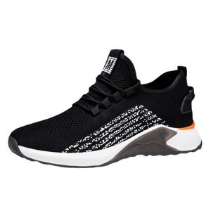 <b>Men's</b> Casual Sports <b>Shoes</b> with 8cm Flat <b>Heel</b> & Round-Toe Mesh Fabric Height Increasing Invisible Front Laces - Product Image 6