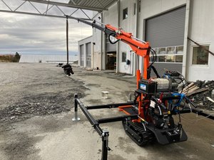 DC12V elektrischer 1 t Mini-Hydraulik-Klappheber für 5 m Pickup-Lkw montierter Lift-Kran hergestellt in China - Product Image 4