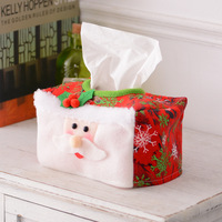 Nouvelle Housse de Boîte à Mouchoirs de Noël Prête à Expédier, Ornement de Bureau, Décoration de Table de Noël pour Scène Festive, Fournitures en Gros