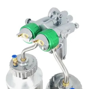 Double Nozzle double pot paint mixing coating Spray Gun