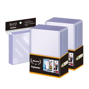 Wholesale and Customized Top Loaders 35Pt Plastic PVC Clear Sports Games Cards Holder Sleeves