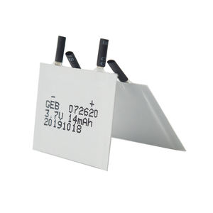 GEB 울트라 얇은 리튬 폴리머 배터리 3.7v 14mah 0.7mm 종이 얇은 <span class=keywords><strong>Lipo</strong></span> 배터리 스마트 카드 - Product Image 6