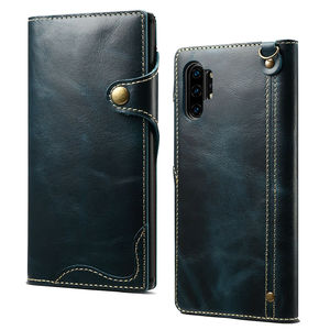 Funda con tapa de cuero auténtico con diseño de libro para <span class=keywords><strong>Samsung</strong></span> Galaxy S8 S9 S10 S20 plus Note 8/9/10 <span class=keywords><strong>pro</strong></span> - Product Image 5