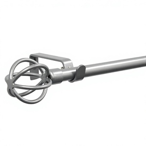 Factory Direct Drapery <b>Window</b> Curtain Poles Rods Set Metal Curtain Rod Accessories Finials Brackets Hardware Wholesale - Product Image 1