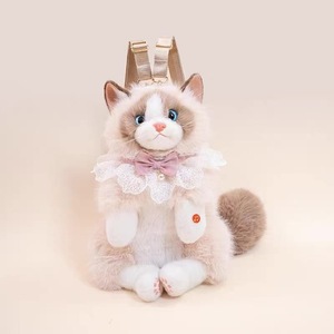 Mochila de Peluche Realista de Gato, Muñeco de Peluche Reconfortante, Regalo de Cumpleaños, Lindo Peluche de <span class=keywords><strong>Animal</strong></span> de Peluche - Product Image 3