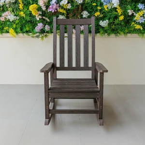Chaise Adirondack <span class=keywords><strong>de</strong></span> <span class=keywords><strong>jardin</strong></span> d'extérieur imperméable <span class=keywords><strong>de</strong></span> haute qualité <span class=keywords><strong>en</strong></span> résine <span class=keywords><strong>plastique</strong></span>, chaise à bascule Adirondack - Product Image 2