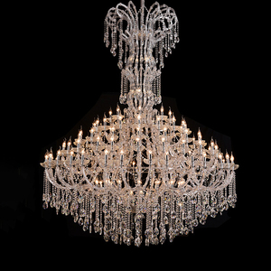 Grandi tre strati di luce lampada a sospensione di lusso decorazione per banchetti di nozze <span class=keywords><strong>sala</strong></span> K9 cristallo oro Maria Theresa <span class=keywords><strong>lampadario</strong></span> - Product Image 3