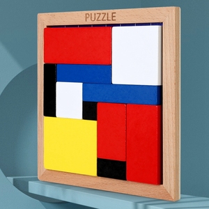 HOYE CRAFT <span class=keywords><strong>Logic</strong></span> IQ игра 3D русская Строительная игрушка деревянные блоки пазл для детей взрослых - Product Image 3