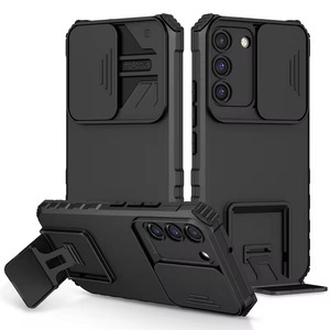 Con soporte, funda para cámara deslizante, fundas para teléfono a prueba de golpes para <span class=keywords><strong>Samsung</strong></span> S24 Ultra S23 Plus S22 S21 S20 FE Note 20 Ultra, fundas para teléfono - Product Image 1