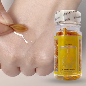 Siero per il viso a Capsule <span class=keywords><strong>d</strong></span>'<span class=keywords><strong>oro</strong></span> vitamina E essenza per il viso 90 pz Gel morbido giallo Capsule per la cura della pelle olio per il viso vitamina E siero Anti-invecchiamento - Product Image 3