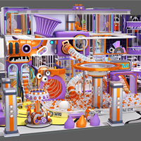 Parque Infantil Comercial Personalizado de Alta Calidad, Equipo de Juegos Suaves para Fiestas Infantiles, Área de Juegos Interior