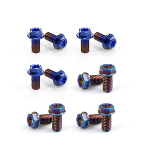 NiceCNC M5X10 M6X13 vis <span class=keywords><strong>de</strong></span> <span class=keywords><strong>plaquette</strong></span> <span class=keywords><strong>de</strong></span> disque <span class=keywords><strong>de</strong></span> <span class=keywords><strong>frein</strong></span> avant arrière pour Light Bee Lightbee X S L1E Segway X160 X260 vélo électrique - Product Image 1