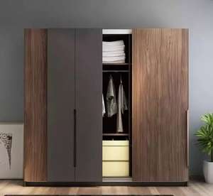 Garde-robe de plain-pied moderne de conception haut de gamme Placard Grand rangement Garde-robe ouverte Garde-robe de taille personnalisée Fermer - Product Image 5