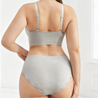 Ensemble de soutiens-gorge de sport sans couture, sans armatures, rembourrés, confortables, respirants et légers, grande taille, dos nu, style enveloppant, vente en gros