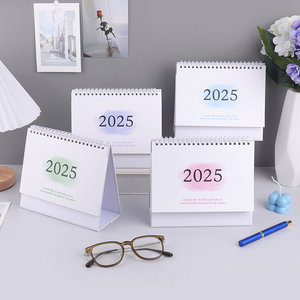 Bán Buôn Tùy Chỉnh Đơn Giản Đồng Hồ Trong Giấy Lịch <span class=keywords><strong>2025</strong></span> Máy Tính Để Bàn Đồ Trang Trí Tiếng Anh Phiên Bản Bàn In Lịch - Product Image 4