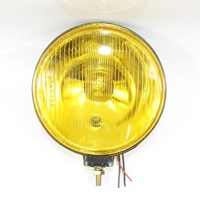 Ampoule de phare antibrouillard ronde en verre jaune DENSO Universal H3 12V 55 avec cache