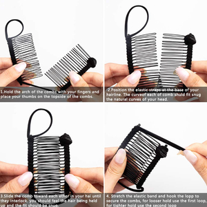 Pinza de Pelo Tipo Banana de 20/30/40 Dientes para Cabello Grueso y Rizado, Peines Vintage, Horquillas, Accesorios para el Cabello para Mujer - Product Image 3