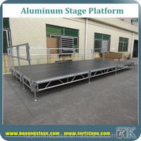 Scènes mobiles démontables en aluminium polyvalentes portables pour les festivals