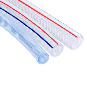 Manguera reforzada trenzada transparente de PVC Flexible de 100m 3/8 1/2 1/4 pulgadas MANGUERA de PVC trenzada de fibra de poliéster de alta presión - Product Image 6