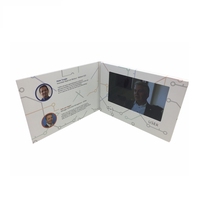 Carte de visite vidéo personnalisée et carte de voeux-Brochure vidéo sur écran de 7 pouces pour la promotion des entreprises