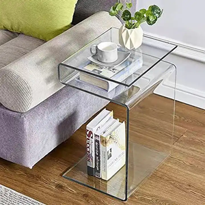 Đa chức năng rõ ràng Acrylic đồ nội thất phòng khách sofa góc bàn trà phòng ngủ đầu giường bàn Acrylic Bàn cà phê - Product Image 4