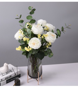 Hoa hồng lụa nhân tạo bán buôn, trang trí đám cưới, ba bông, ngày lễ tình nhân, ngày của mẹ - Product Image 2