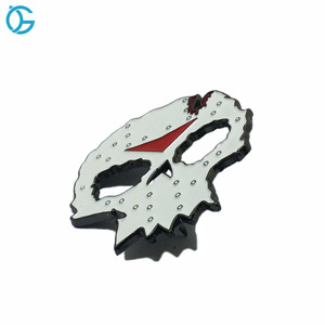 <span class=keywords><strong>La</strong></span> aduana de China de fábrica occidental de Halloween divertido metálica pintada placa - Product Image 2