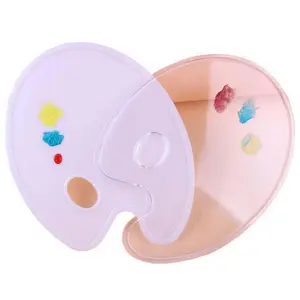 Guanxinbowen — <span class=keywords><strong>Palette</strong></span> de peinture d'artiste, plateau en plastique blanc pour peinture - Product Image 1