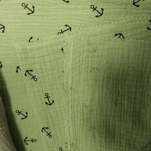 قماش كريب مزدوج الطبقة منسوج عضوي بنقشة دوبي لملابس البنات والأولاد (بيجامات، تنانير، فساتين) - Product Image 6