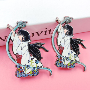 Offres Spéciales – Émail Personnalisé Magnétique SYD Anime pour <span class=keywords><strong>Kikyo</strong></span> <span class=keywords><strong>Inuyasha</strong></span> – Émail Dur Plaqué Or avec Lettrage en Relief - Product Image 3