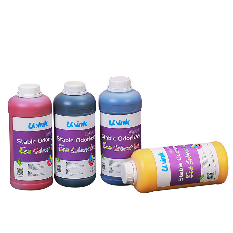 Eco Solvent Ink - Low-odor eco solvent ink, outdoor UV-resistant, for DX5/DX7/XP600/i3200. Vivid on PVC & vinyl. Reliable Hancolor ink supply, worldwide shipping.