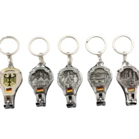Porte-clés coupe-ongles personnalisé en acier inoxydable Porte-clés personnalisé en métal 3D de luxe émaillé par sublimation