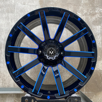 Jantes de voiture tout-terrain personnalisées 20 21 22 23 24 26 pouces 6x139.7 8x180 noir bleu profond Concave SUV 4X4 roues forgées pour Ram tout-terrain