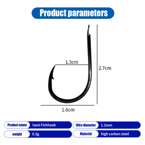Anzuelo de pesca de <span class=keywords><strong>acero</strong></span> de alto carbono Serie Thousand, tipo pico curvo, con púa fina y barbilla, impresionante, para pesca de pargo en balsa, en gran cantidad - Product Image 6