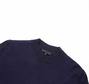 थोक/कस्टम ठोस रंग लंबी आस्तीन बुना हुआ स्वेटर शुद्ध मेरिनो ऊन आधा कछुए शरद ऋतु और सर्दियों के लिए - Product Image 2