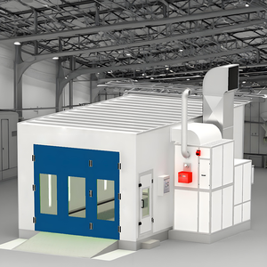 סין חשמל ומערכת חימום דיזל ריסוס צבע תא עם מאוורר פליטה ומסנן הוביל תאורה לשימוש אפייה - Product Image 3