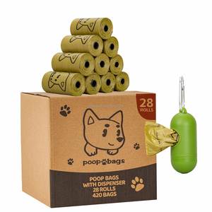Sacs à déjections canines biodégradables à marque privée, lot économique de 270 pièces, rouleaux de recharges pour sacs à déchets pour animaux de compagnie avec distributeur - Product Image 2