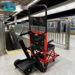 모든 알루미늄 합금 프레임 접이식 전기 계단 등산가 휠체어 Pvc 시트 리튬 배터리 등산가 휠체어 - Product Image 3