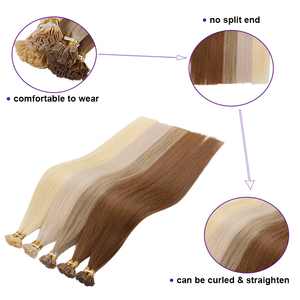 ผมต่อแบบเค-ทิป เคอราตินอิตาเลียน ยี่ห้อซูชาง ฮาร์โมนี่ 96 สี  จัดเรียงเกล็ดผม  แบบเวอร์จิ้น เรมี่  ปลายแบนขนาดเล็ก - Product Image 3