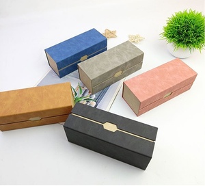 Étui à <span class=keywords><strong>lunettes</strong></span> haut <span class=keywords><strong>de</strong></span> gamme à double couche, design minimaliste, grande capacité <span class=keywords><strong>de</strong></span> rangement, étui à <span class=keywords><strong>lunettes</strong></span> portable <span class=keywords><strong>pour</strong></span> hommes et femmes, myopie - Product Image 4