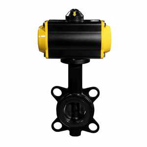 Vanne papillon pneumatique de type wafer COVNA, commande urgente, vanne papillon actionnée par l'air, siège en EPDM, acier inoxydable 304 - Product Image 2