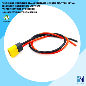 飞机无人机接口连接器XT60电缆UL3135硅树脂电缆组件XT60H-M电池连接器插头电源线 - Product Image 3