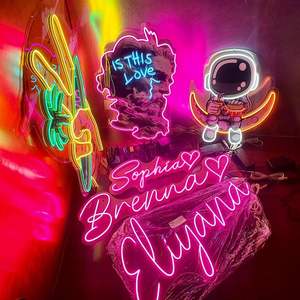 Custom Multicolor <b>LED</b> <b>Neon</b> <b>Sign</b> with Personalized Patterns (Cartoon/Astronaut/Floral) for Bar Home & Store Advertising Decor - Product Image 3