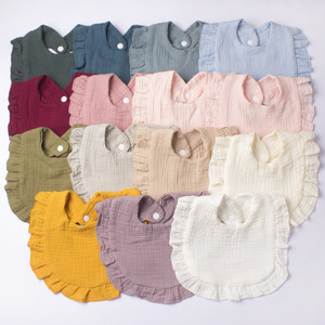 Babero para Bebés con Volantes Florales, Toalla de Saliva para Bebés, Paño de Algodón Suave para Recién Nacidos, Niños Pequeños, Baberos Nuevos - Product Image 3