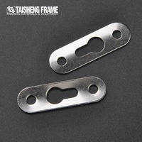 Supports de goutte d'eau, plaques de suspension robustes simples pour cadres photo, miroirs, crochets de cadre en Zinc, support en fer d'estampage en métal