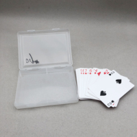 Boîte à cartes personnalisée, portable, écologique, durable, en plastique rigide, avec logo personnalisé pour les cartes de jeu de poker