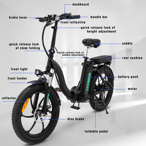 Entrepôt UE Stock montagne hybride pliant Ebike vélo chinois vélo 20 pouces gros pneu vélo - Product Image 4