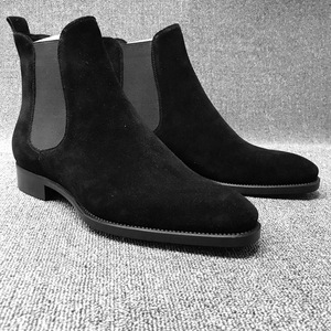 Stivali Casual da uomo in pelle di cervo e pelle di cervo con stivali da uomo in pelle scamosciata e Mid Top - Product Image 2
