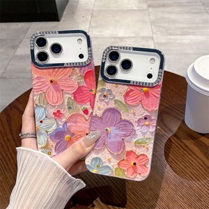 เคสโทรศัพท์ลายผีเสื้อประดับเพชร IMD เลเซอร์สีน้ำเงิน สำหรับ iPhone 16 15 14 13 Plus Pro Max, เคส iPhone 17 Pro Max ลายวาดมือ - Product Image 4